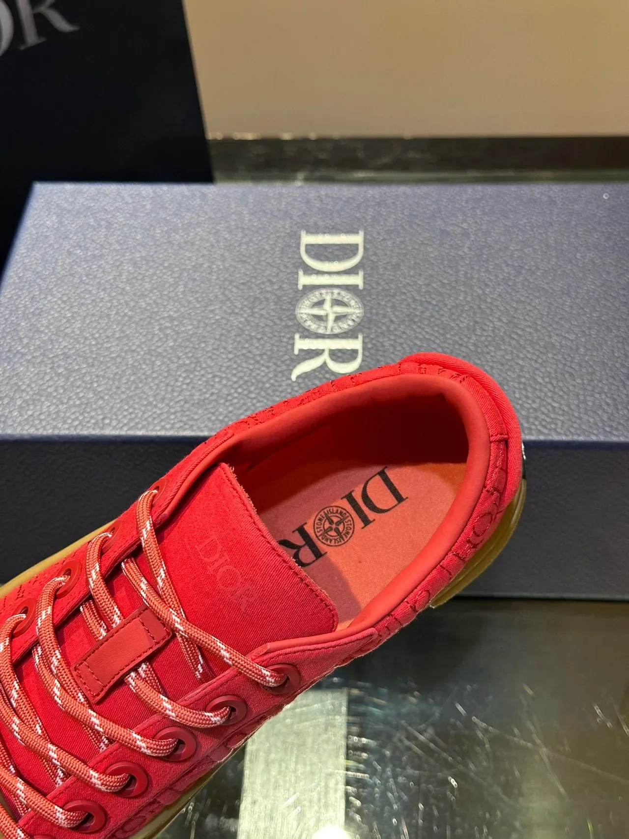Dior B23 Pink Oblique Jacquard Platform Lifestyle Sneakers 3