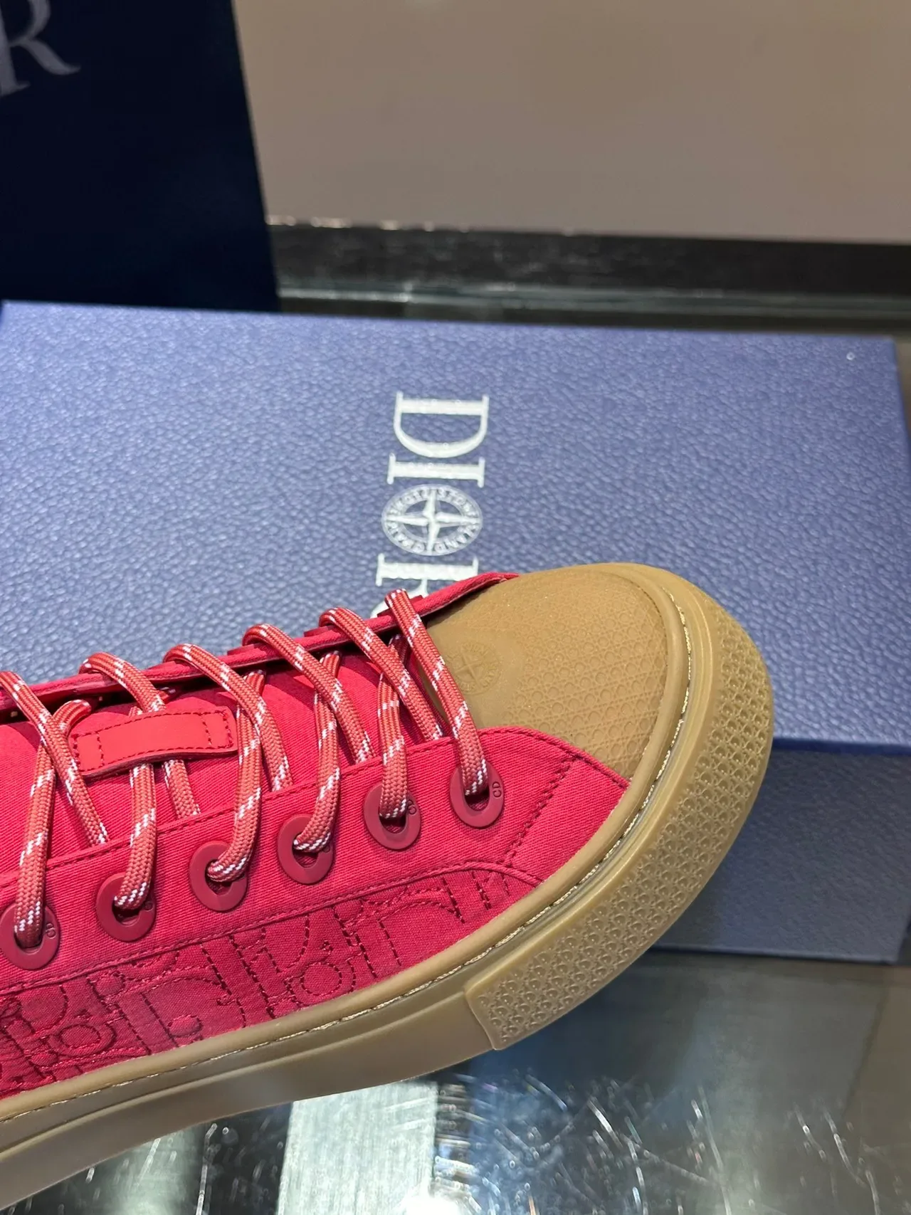Dior B23 Pink Oblique Jacquard Platform Lifestyle Sneakers 4