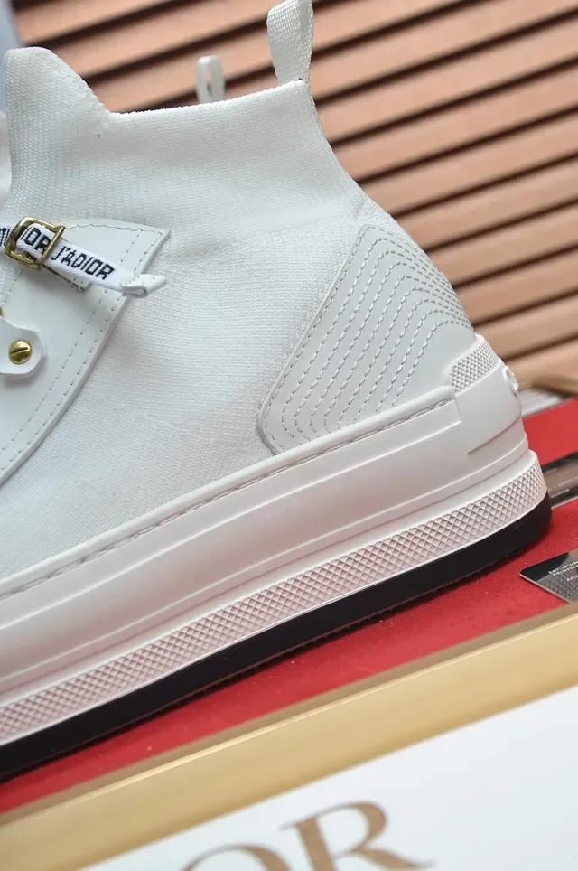 Dior B23 White Sock-Collar Platform Lifestyle Sneakers 2