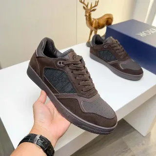 Dior B27 أحذية رياضية بني وأسود من مواد مختلطة أسلوب حياة