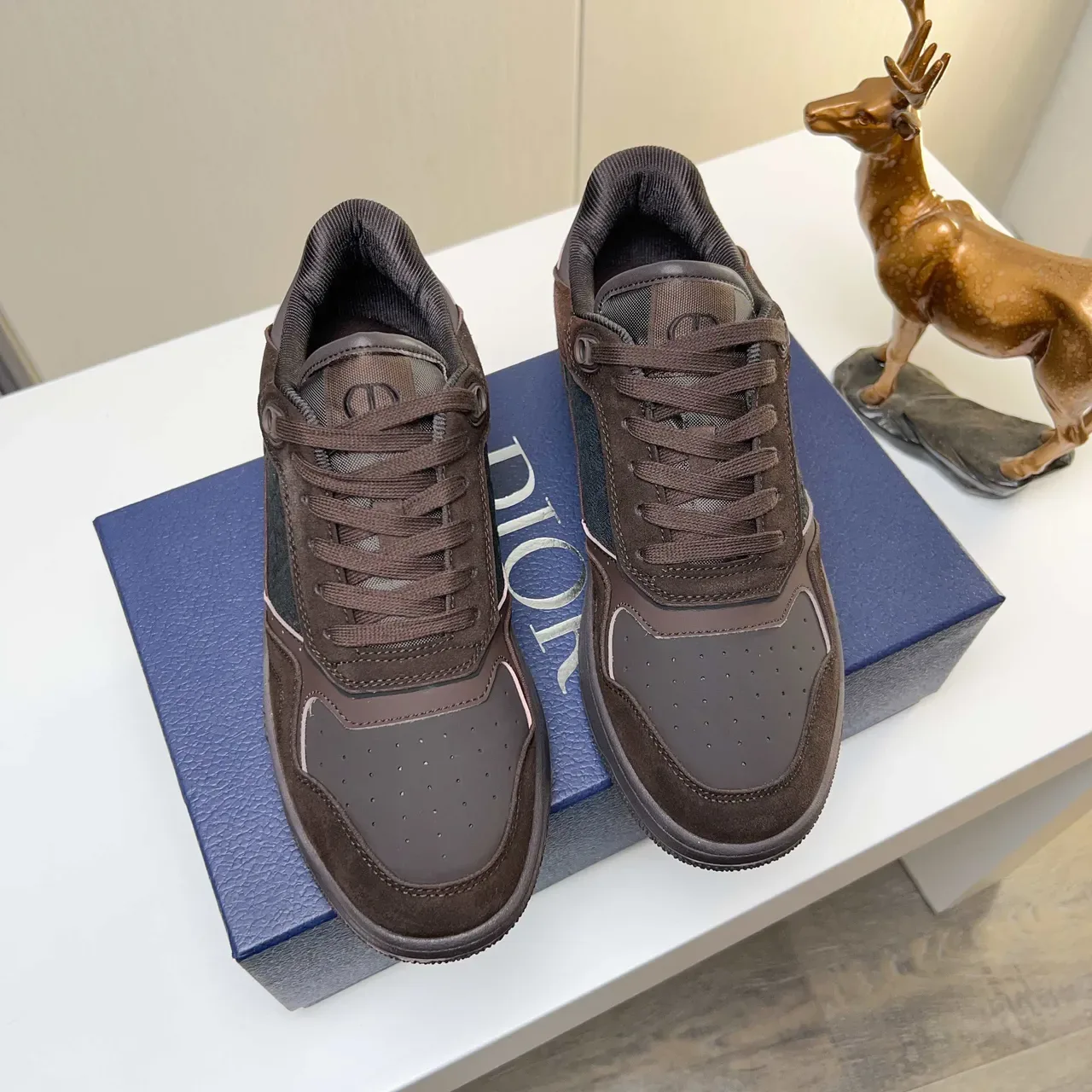 Dior B27 أحذية رياضية بني وأسود من مواد مختلطة أسلوب حياة 3