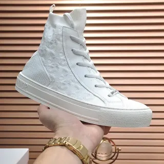 Dior B27 Monochrome Chaussures Lifestyle Blanches Hautes
