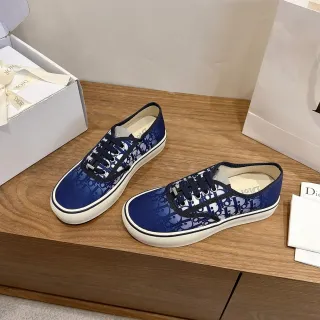 Dior B27 Oblique Monogram Navy Canvas Lifestyle Sneakers