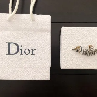 Dior Bee Motif Pearl and Crystal Earrings
