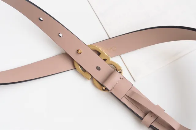 Dior CD Belt Beige Black Narrow Strap Piping Leather Belt 6