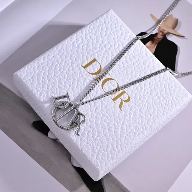 Dior Gold Monogram Interlocking D And R Letters Earrings 8
