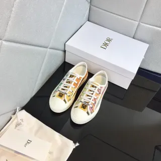 Dior Graphic-Print White Lifestyle Sneakers