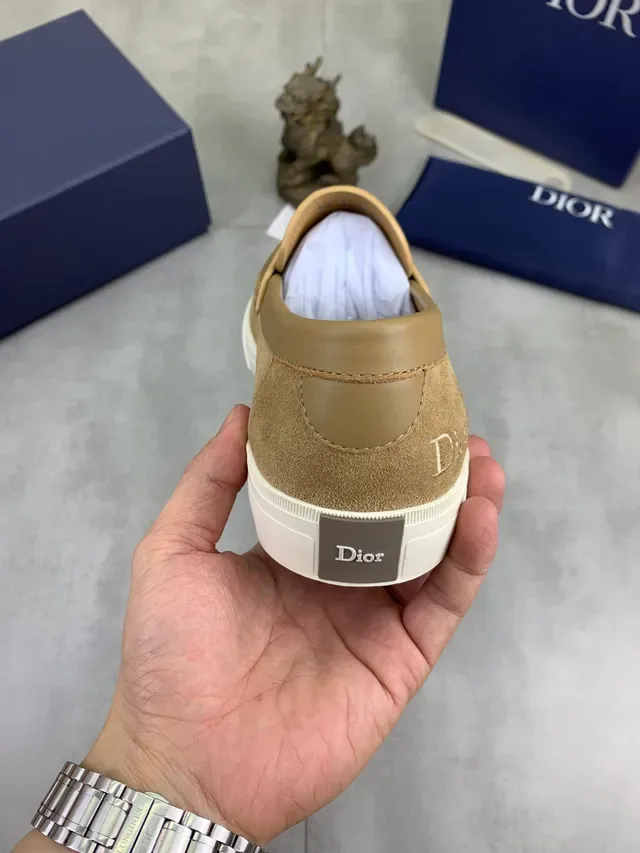 Mocasín Dior Beige y Blanco Ante Correa Penny 3