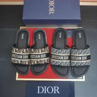 Dior Oblique Monogram Slide Slippers