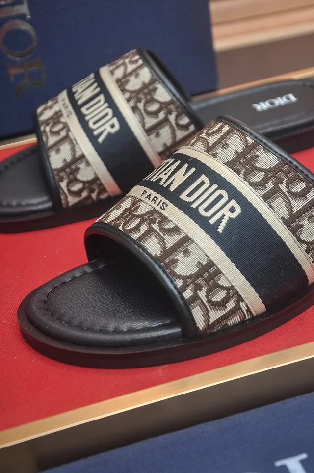 Dior Oblique Monogram Slide Slippers 2