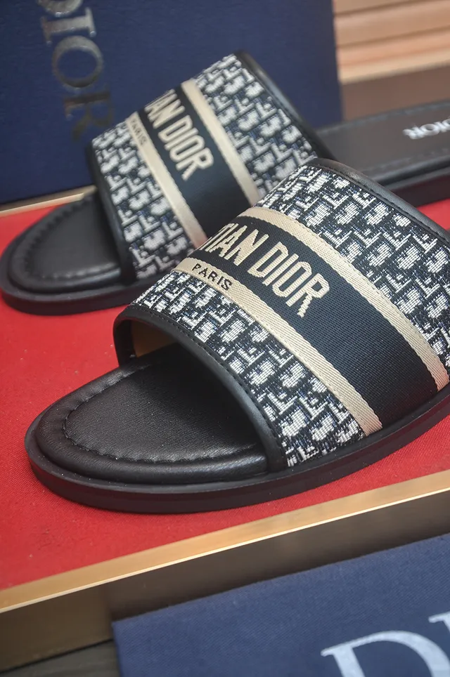 Dior Oblique Monogram Slide Slippers 3
