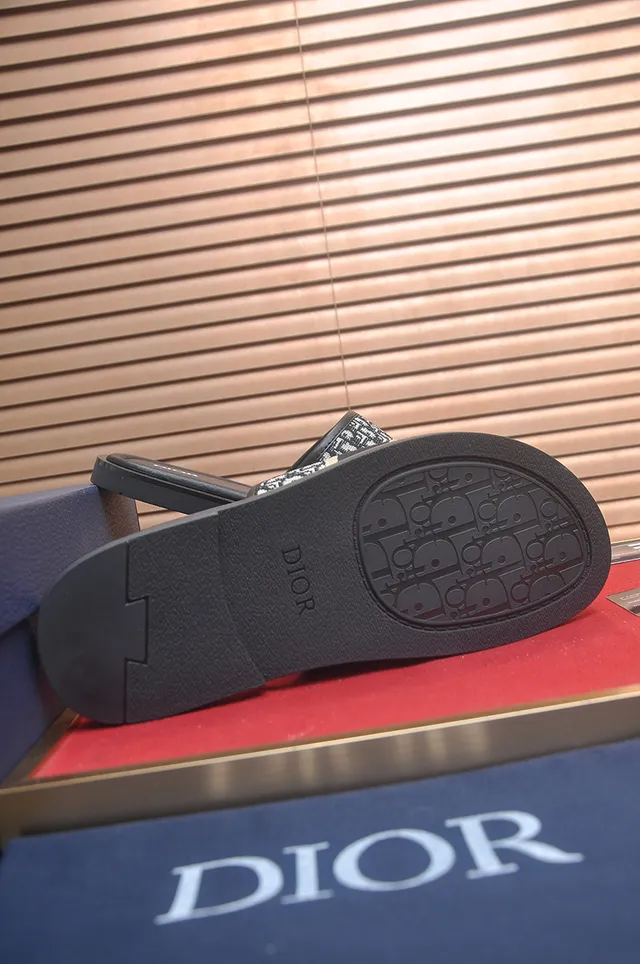 Dior Oblique Monogram Slide Slippers 4