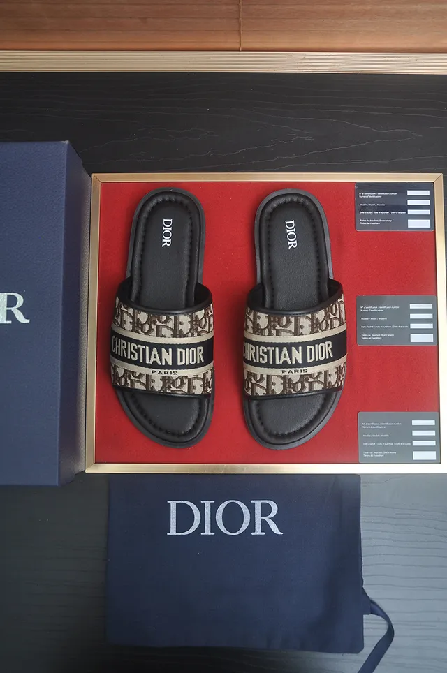 Dior Oblique Monogram Slide Slippers 6