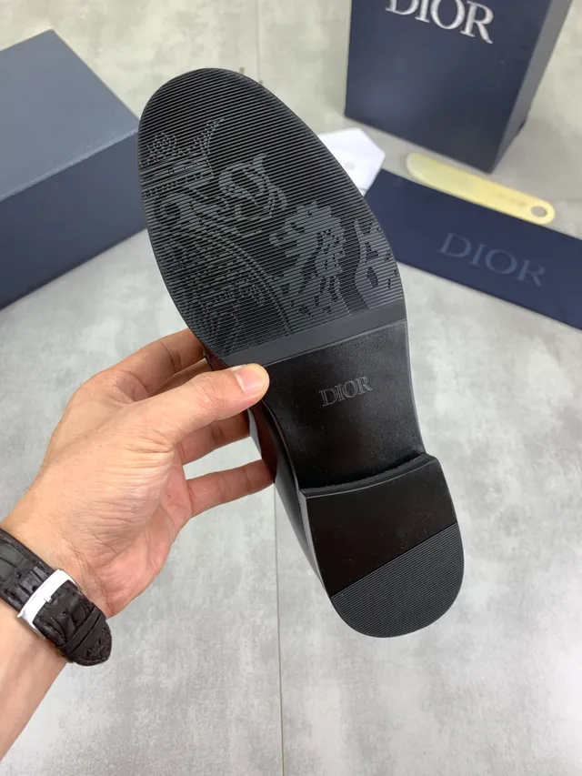 Dior Penny Loafer Burgundy Patent Leather Loafers 3
