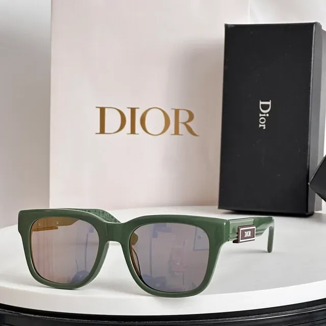 Dior Rectangular Acetate Gradient Blue Sunglasses 6