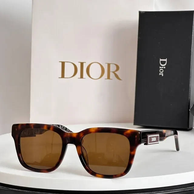 Dior Rectangular Acetate Gradient Blue Sunglasses 7