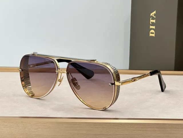 DITA Mach Eight Lunettes de Soleil Aviateur à Double Teinte 9