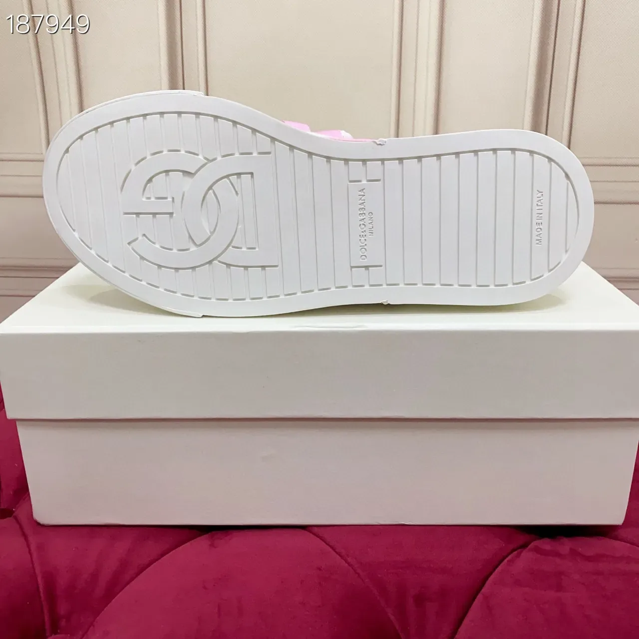 Dolce & Gabbana NS1 Tênis Lifestyle Brancos e Rosados 3