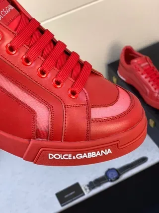 Dolce & Gabbana Portofino Red sneakers lifestyle 4