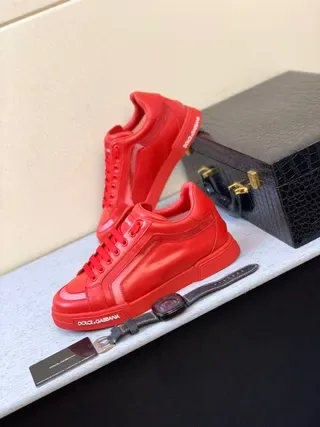 Dolce & Gabbana Portofino Red sneakers lifestyle 5