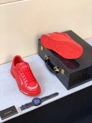 Dolce & Gabbana Portofino Red sneakers lifestyle 8