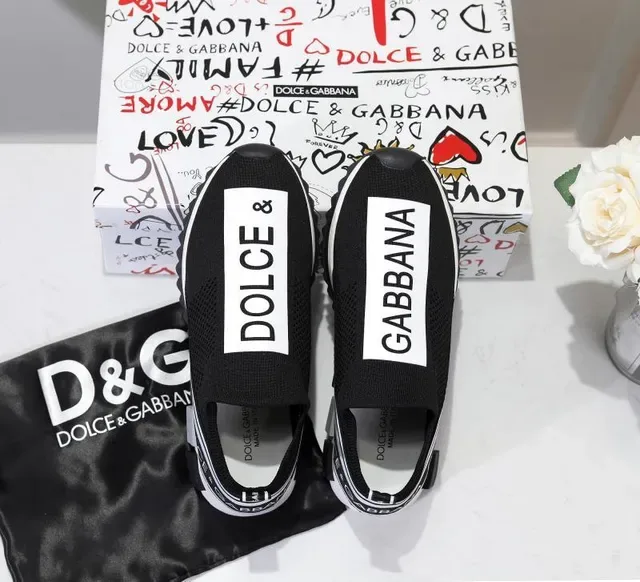 Dolce & Gabbana Speed Trainer أحذية رياضية أنيقة سوداء وبيضاء نمط حياة 3