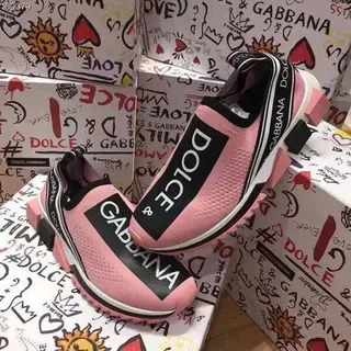 Dolce & Gabbana Speed Trainer Tênis Lifestyle Slip-On Rosa 2