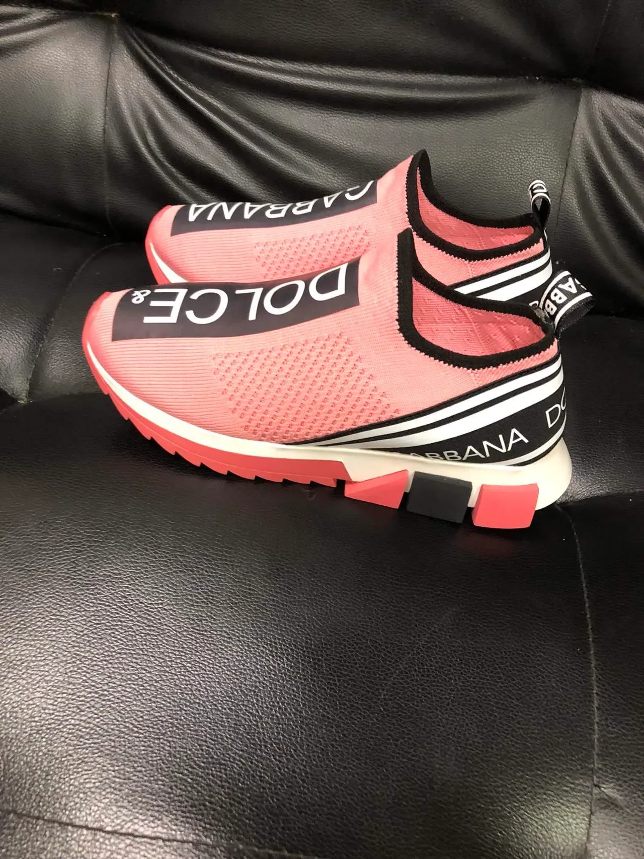 Dolce & Gabbana Speed Trainer Tênis Lifestyle Slip-On Rosa 4