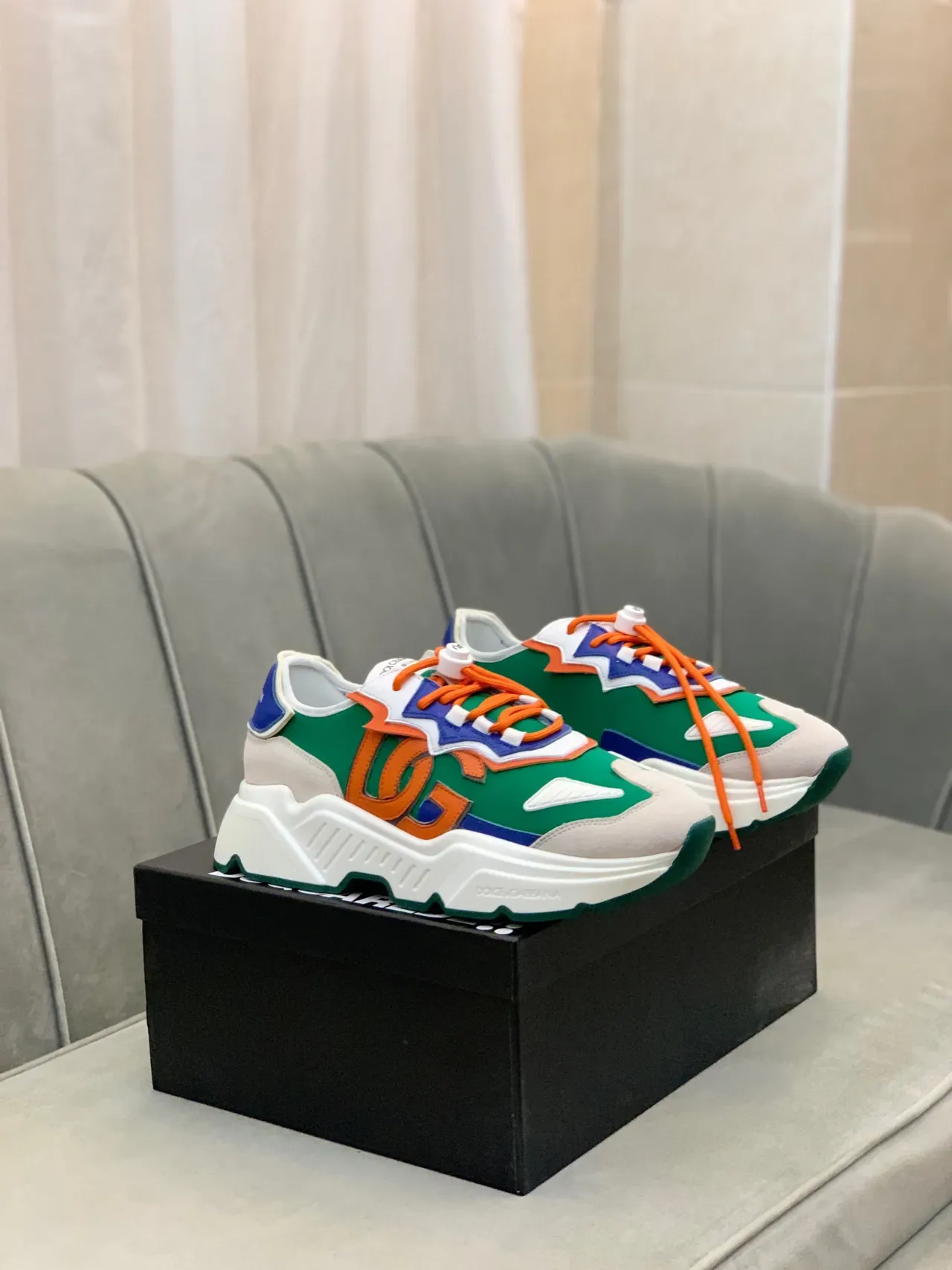 Dolce & Gabbana DG Run Multicolor Chunky Sneakers 1