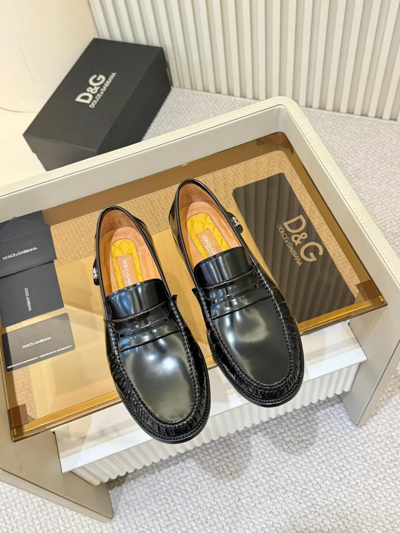 Dolce & Gabbana Penny Loafer Couro Patentado Preto 5