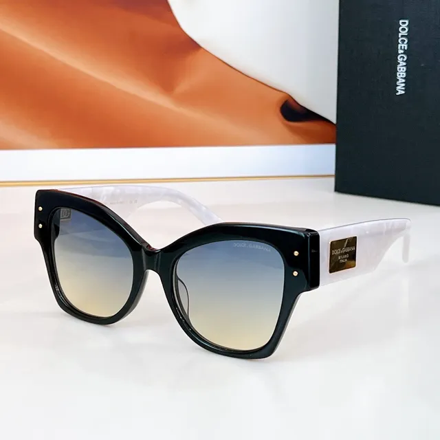Dolce & Gabbana Portofino Angular Cat-Eye Black Sunglasses 2