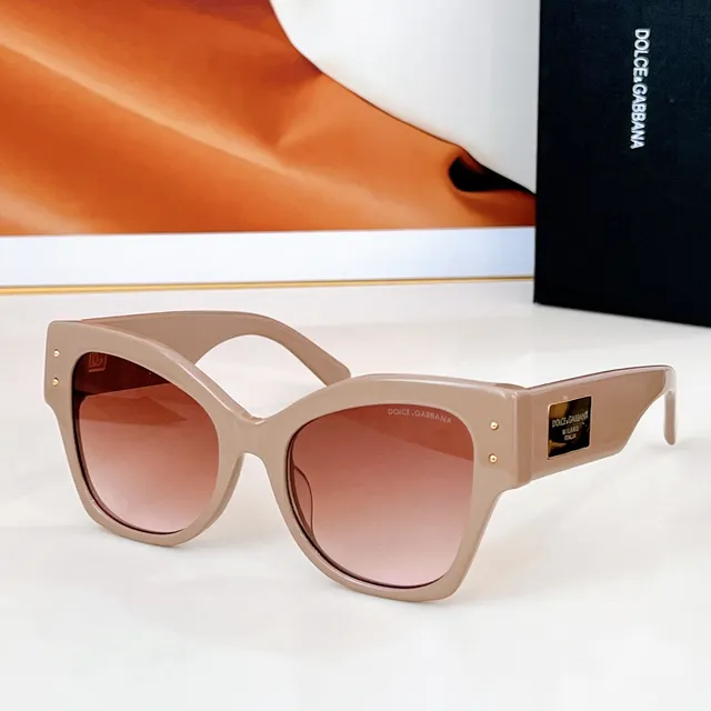 Dolce & Gabbana Portofino Angular Cat-Eye Black Sunglasses 3