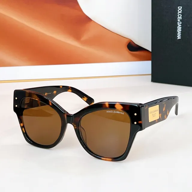 Dolce & Gabbana Portofino Angular Cat-Eye Black Sunglasses 5