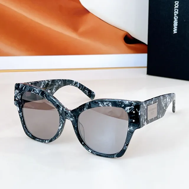 Dolce & Gabbana Portofino Angular Cat-Eye Black Sunglasses 7