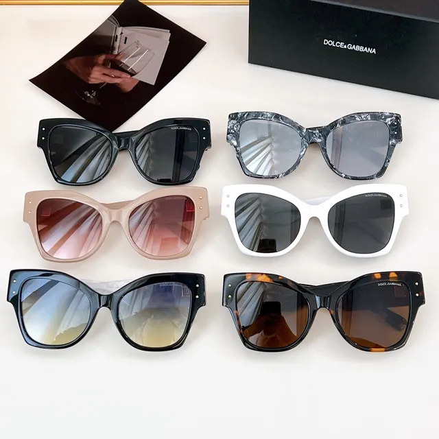 Dolce & Gabbana Portofino Angular Cat-Eye Black Sunglasses 8