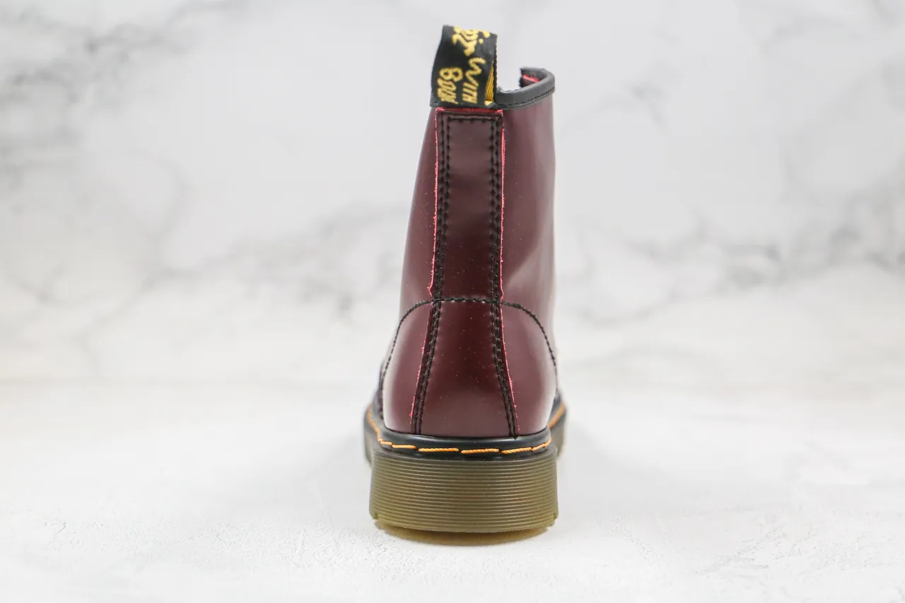 Dr. Martens 1460 Burgundy Smooth Leather Martin Boot 3