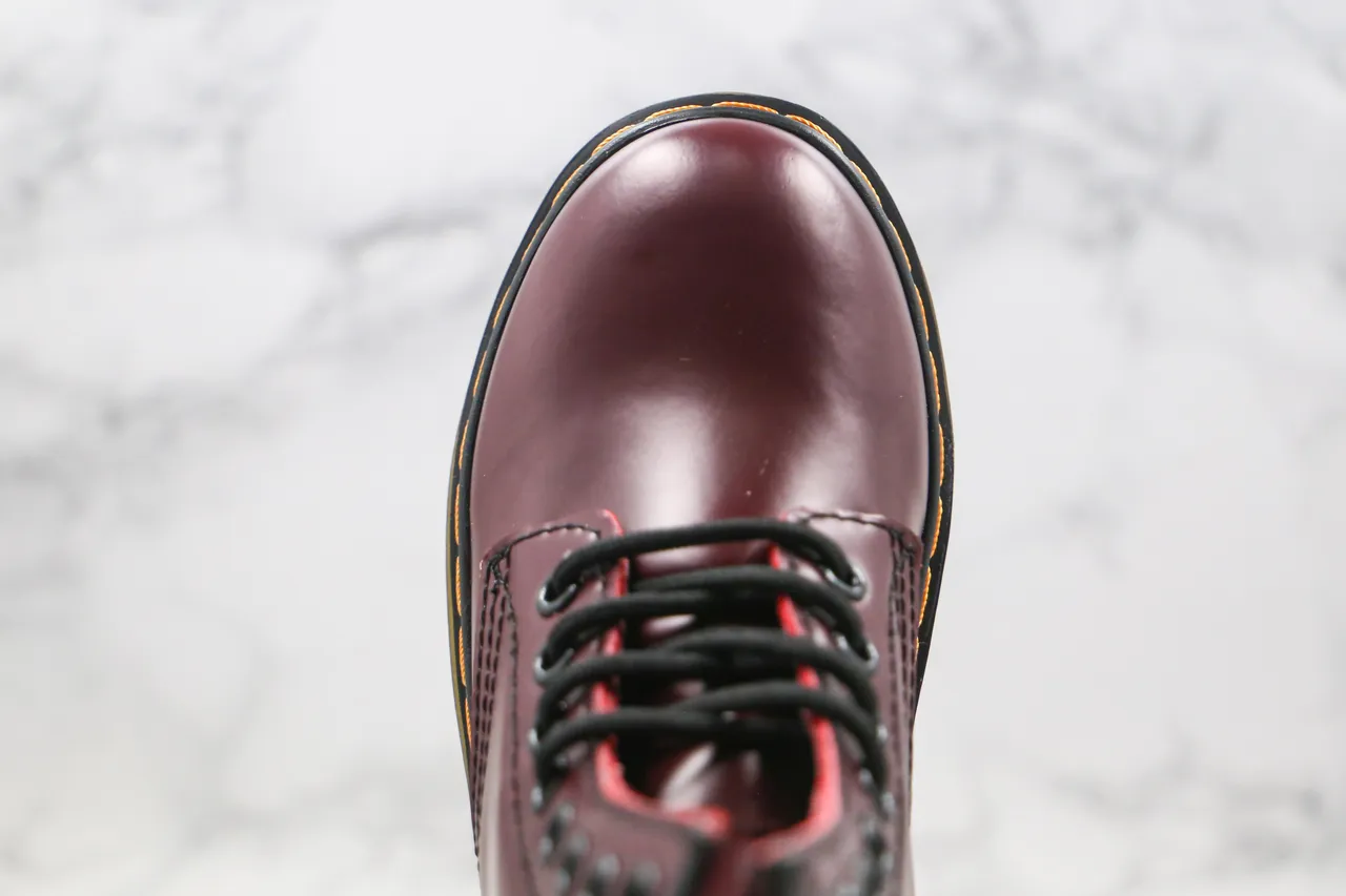 Dr. Martens 1460 Burgundy Smooth Leather Martin Boot 4