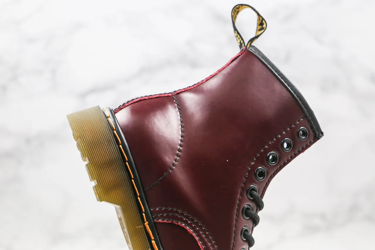 Dr. Martens 1460 Burgundy Smooth Leather Martin Boot 6