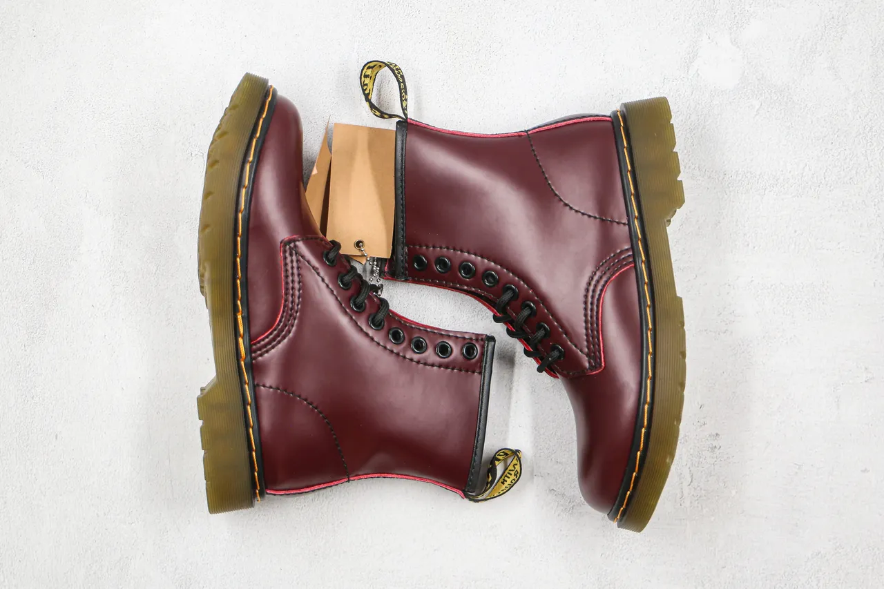 Dr. Martens 1460 Burgundy Smooth Leather Martin Boot 7