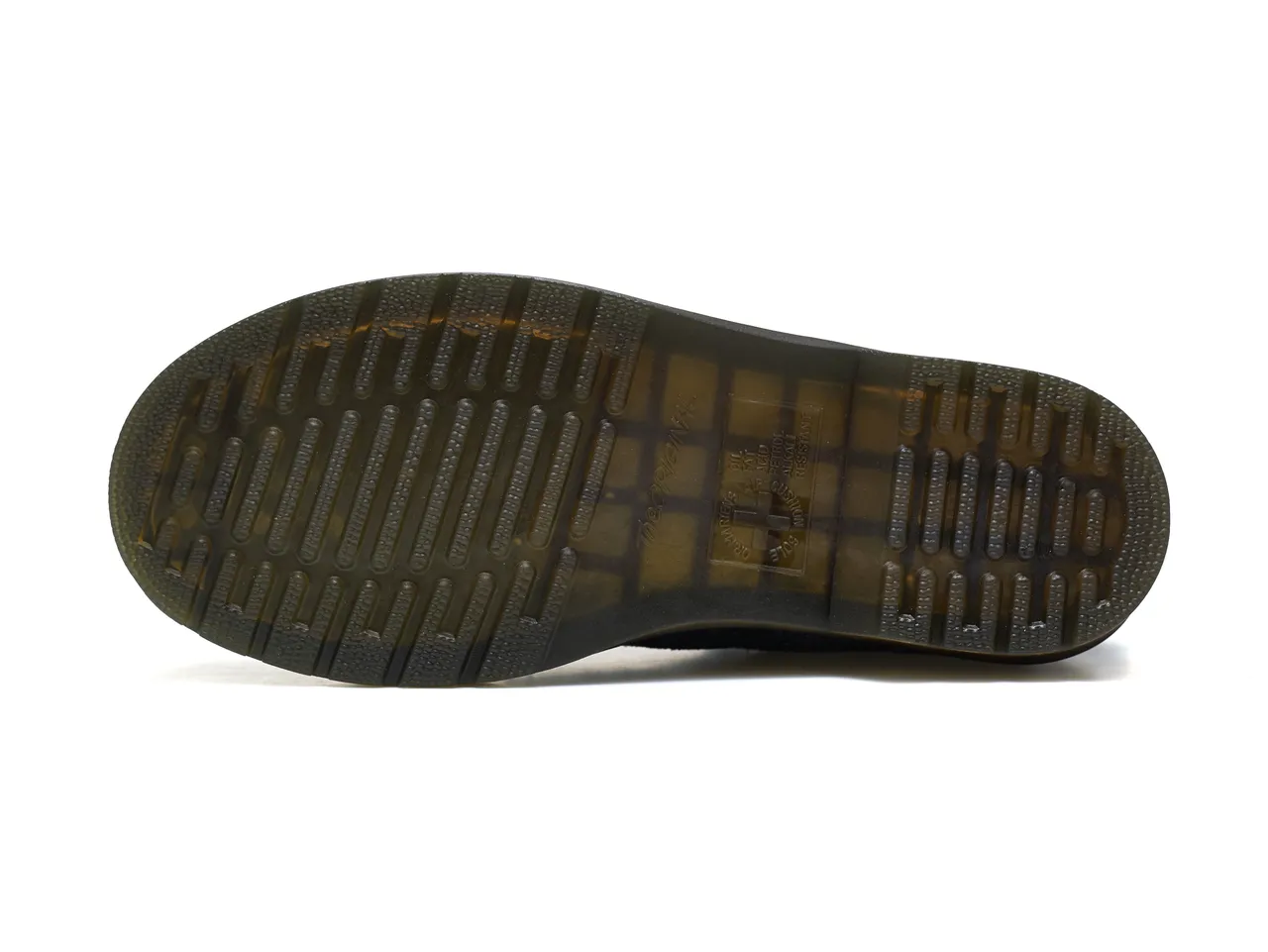 Dr. Martens 1460 Bottes Martin Noir pailleté Couture jaune 6