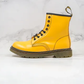 Dr. Martens 1460 Yellow Smooth Leather Martin Boot