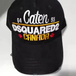 Dsquared2 Caten 64 95 Canada Embroidered Black Baseball Cap