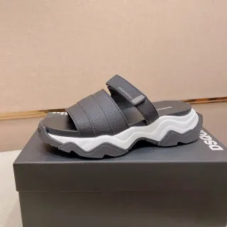 Dsquared2 ICON Black and White Platform Casual Sandals
