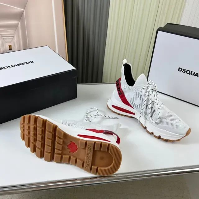 Dsquared2 ICON White Red Gum Lifestyle Sneakers 2