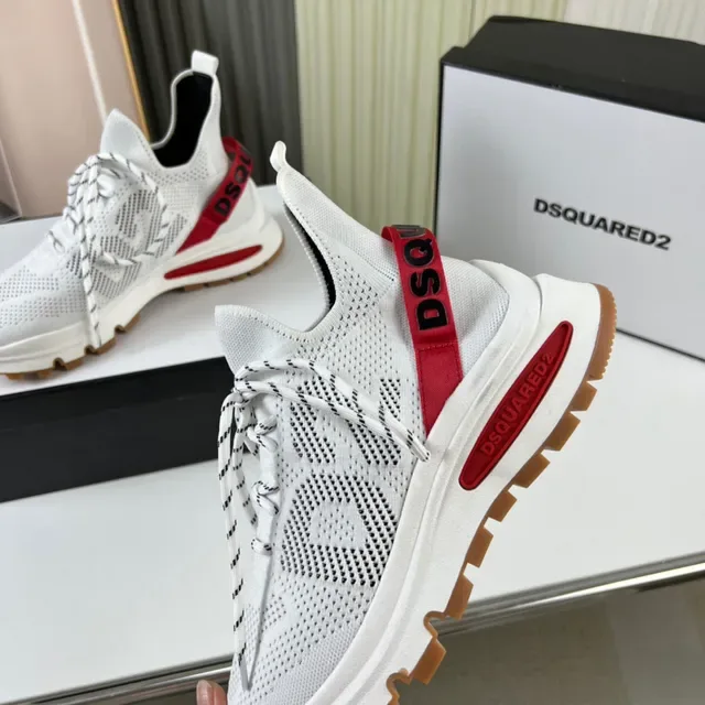 Dsquared2 ICON White Red Gum Lifestyle Sneakers 3