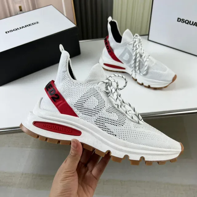 Dsquared2 ICON White Red Gum Lifestyle Sneakers 4