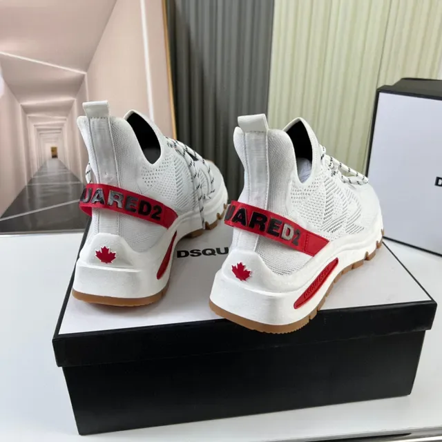 Dsquared2 ICON White Red Gum Lifestyle Sneakers 7