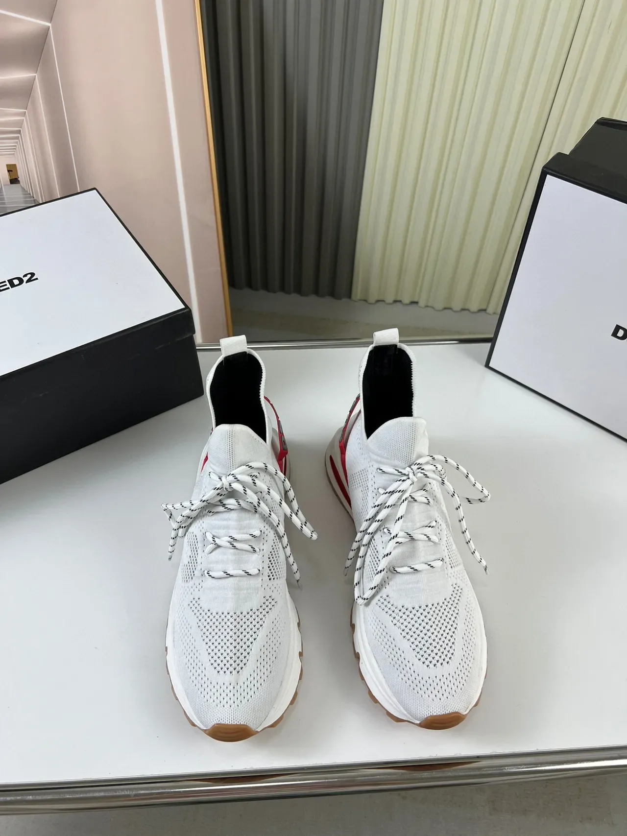 Dsquared2 ICON White Red Gum Lifestyle Sneakers 8