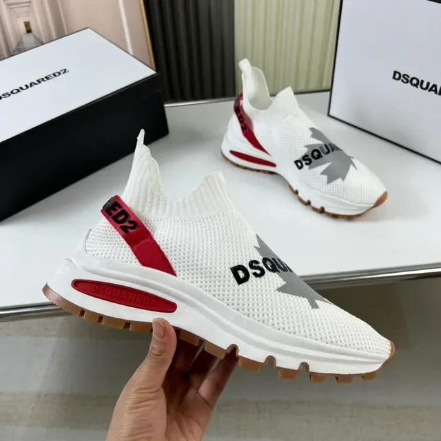 Dsquared2 ICON সাদা লাল গাম লাইফস্টাইল স্নিকার্স 3