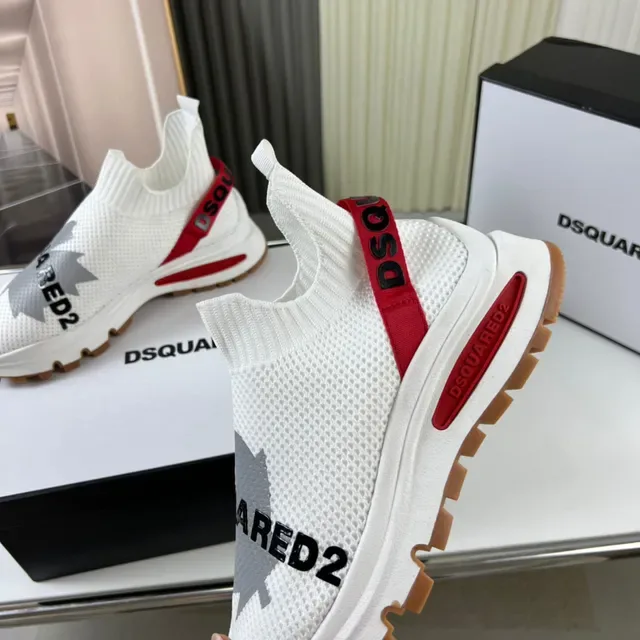 Dsquared2 ICON সাদা লাল গাম লাইফস্টাইল স্নিকার্স 5